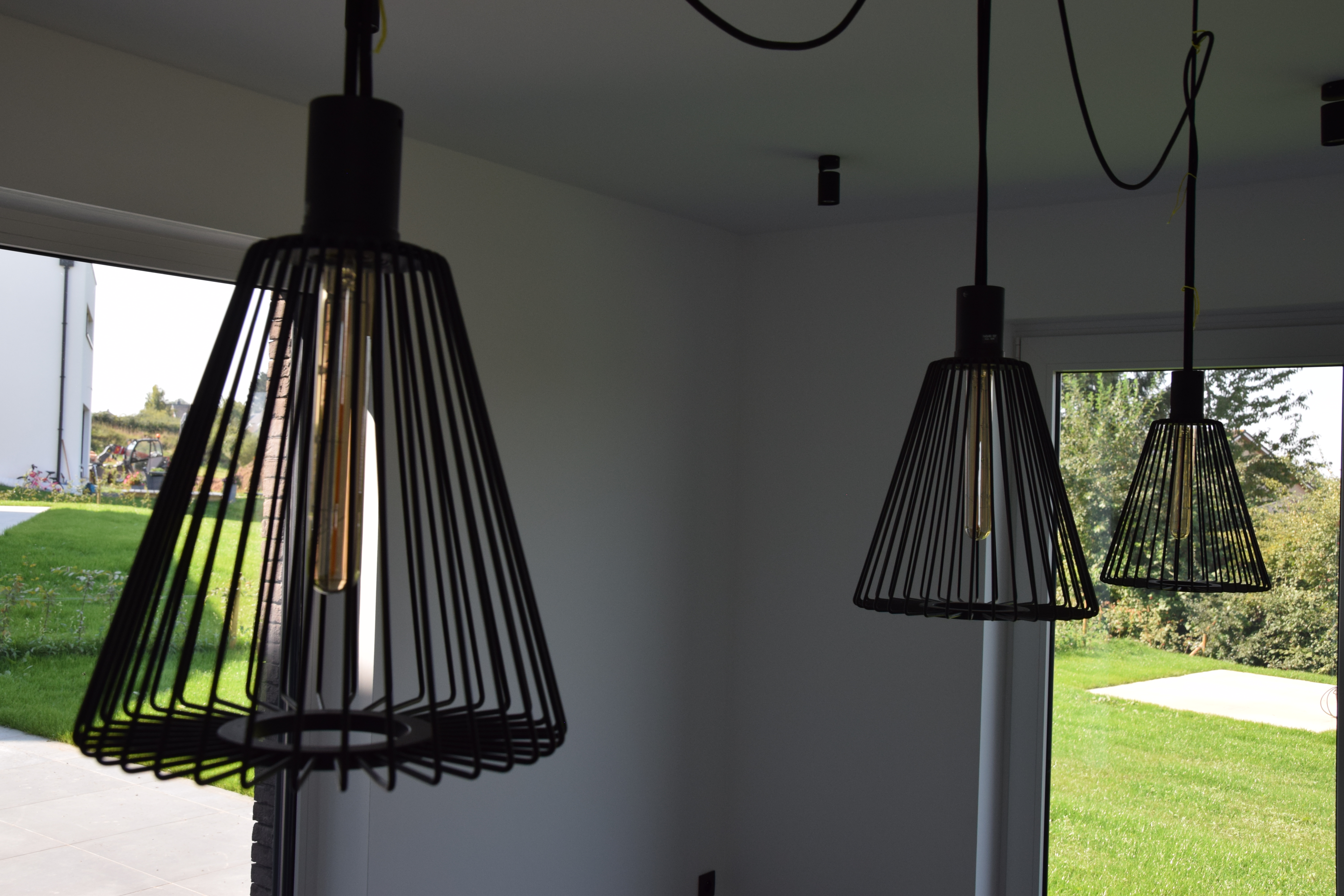 Villa with flat roof Lontzen - Dining room lights - Danphil-Construction Contractor